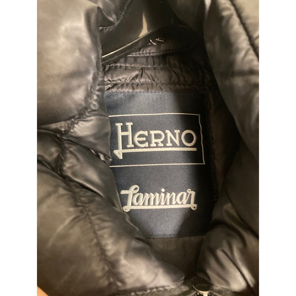 Herno Laminar Black Waterproof Gore-tex Down Jacket Hood & Gilet ~ Sz 40 - Picture 4 of 10
